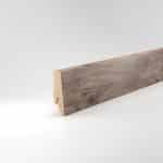 Sockelleiste Oberkante abgerundet 18x58x2400 mm, in MDF, Wolga Eiche