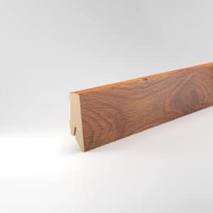 Sockelleiste Oberkante abgerundet 18x58x2400 mm, in MDF, Weser Eiche