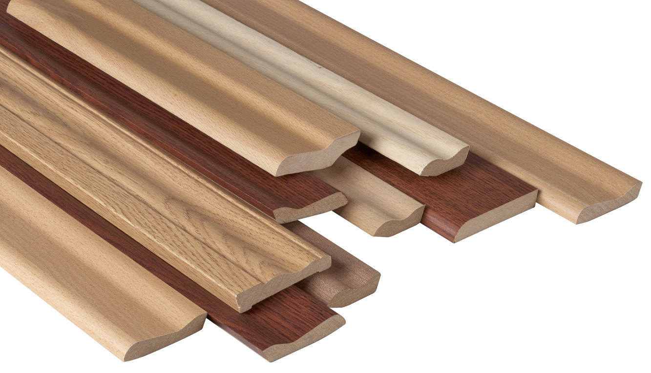 Holz Sockelleisten in verschiedenen Größen